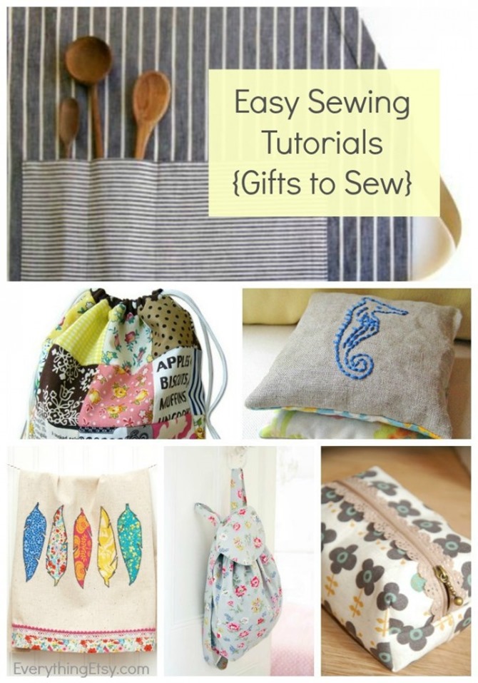 21 Easy Sewing Tutorials - DIY Gift Ideas
