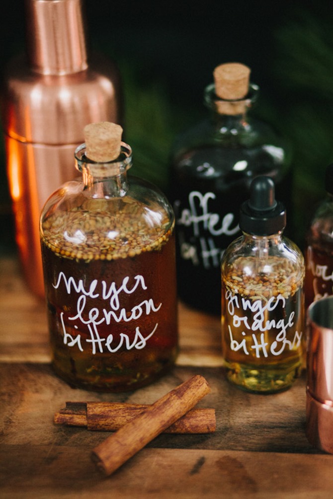 Boozy Handmade Gifts - DIY Bitters for Cocktails