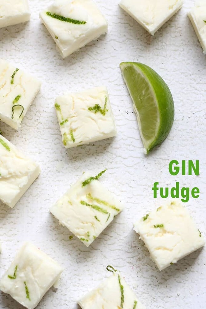 Boozy Handmade Gifts - Gin Fudge Recipe