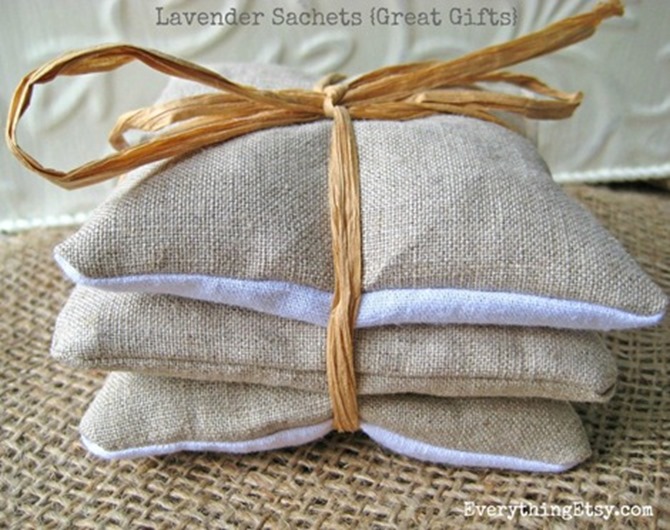 DIY Lavender Sachets - Handmade Gift Idea on Everything Etsy