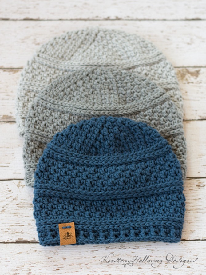 Quick Seed Stitch Crochet Hat Pattern - Free Design