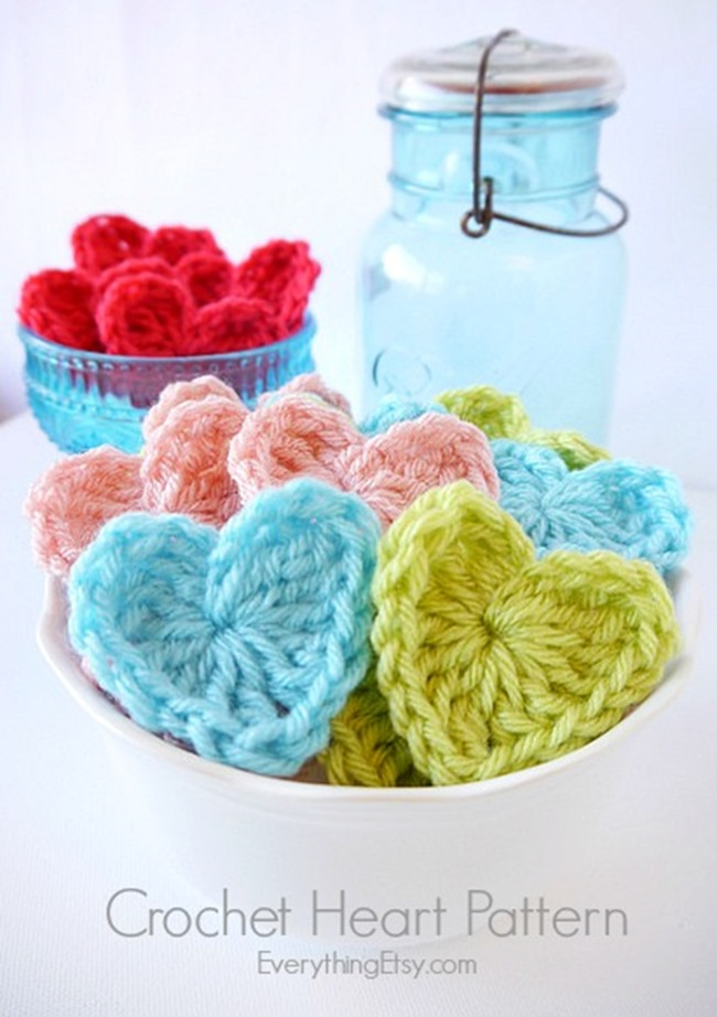 Free Crochet Heart Pattern on EverythingEtsy
